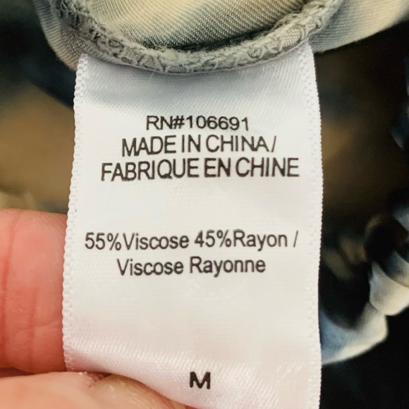 Young Fabulous & Broke Tie Dye Satin Ankle Pants Joggers Cargo Pants Medium - Picture 12 of 14